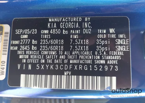 2024 Kia Sportage Ex from USA, damaged, VIN 5XYK3CDFXRG152973